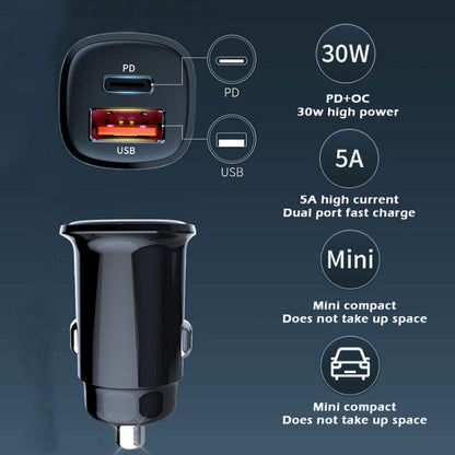 S-33 PD 30W Dual Port USB Super Fast Charge Car Charger by buy2fix