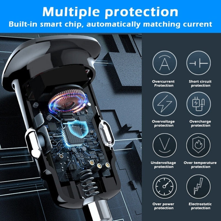 S-33 PD 30W Dual Port USB Super Fast Charge Car Charger by buy2fix