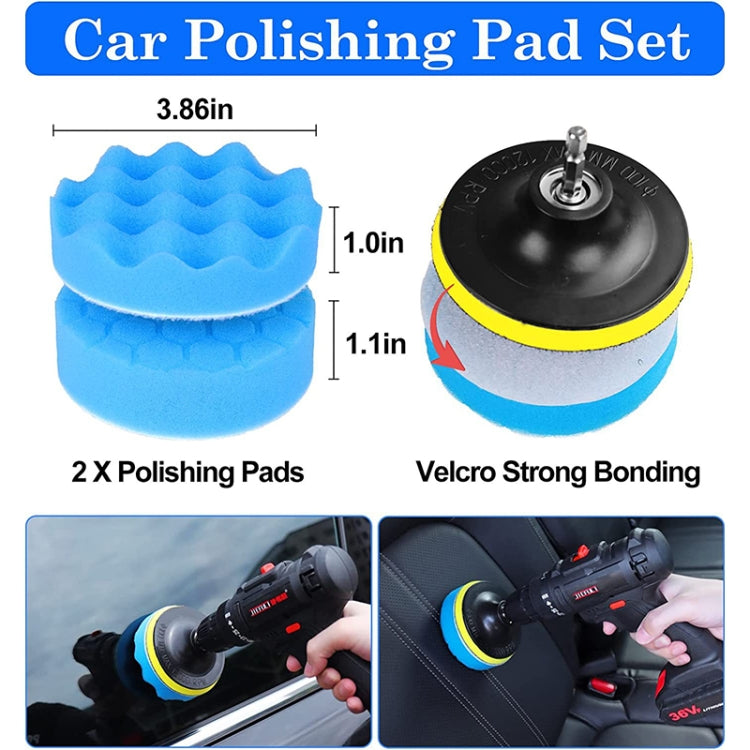 24pcs/set WRS-CS29 Car Wash Cleaning Brush Set Car Interior Crevice Cleaning Electric Drill Brush by buy2fix