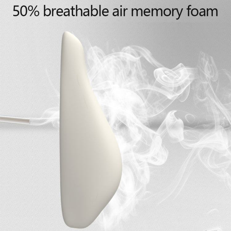 SR-21 Car Lumbar Cushion Headrest Seat Memory Foam Accessories, Style: Ordinary Headrest (Gray) by buy2fix