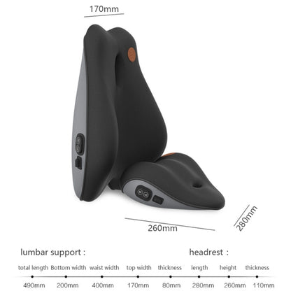 SR-21 Car Lumbar Cushion Headrest Seat Memory Foam Accessories, Style: Ordinary Headrest (Brown) by buy2fix