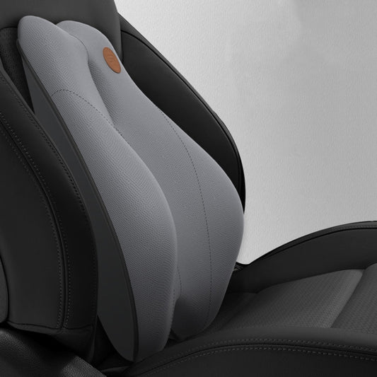 SR-21 Car Lumbar Cushion Headrest Seat Memory Foam Accessories, Style: Ordinary Lumbar Support (Gray) by buy2fix