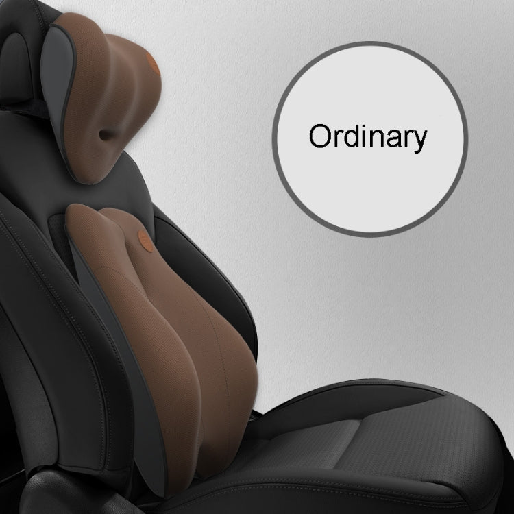 SR-21 Car Lumbar Cushion Headrest Seat Memory Foam Accessories, Style: Ordinary Lumbar Support (Brown) by buy2fix
