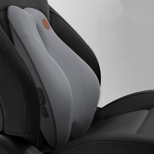 SR-21 Car Lumbar Cushion Headrest Seat Memory Foam Accessories, Style: Massage Lumbar Support (Gray) by buy2fix