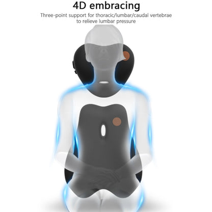 SR-21 Car Lumbar Cushion Headrest Seat Memory Foam Accessories, Style: Massage Lumbar Support (Gray) by buy2fix