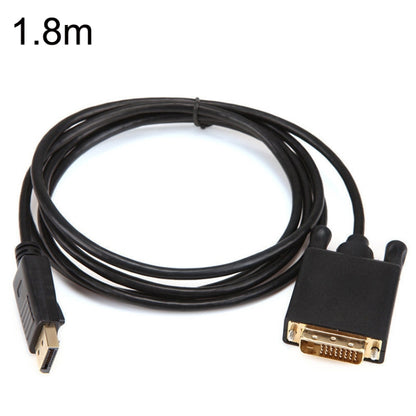 DP31 1.8m 1080P DP to DVI HD Adapter Cable Gold-plated Plug by buy2fix