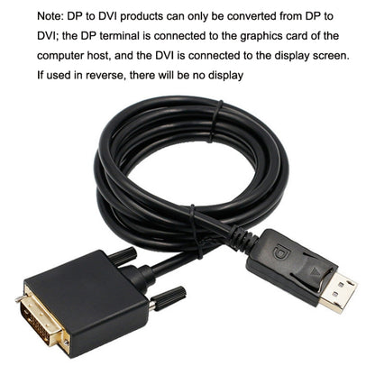 DP31 1.8m 1080P DP to DVI HD Adapter Cable Gold-plated Plug by buy2fix
