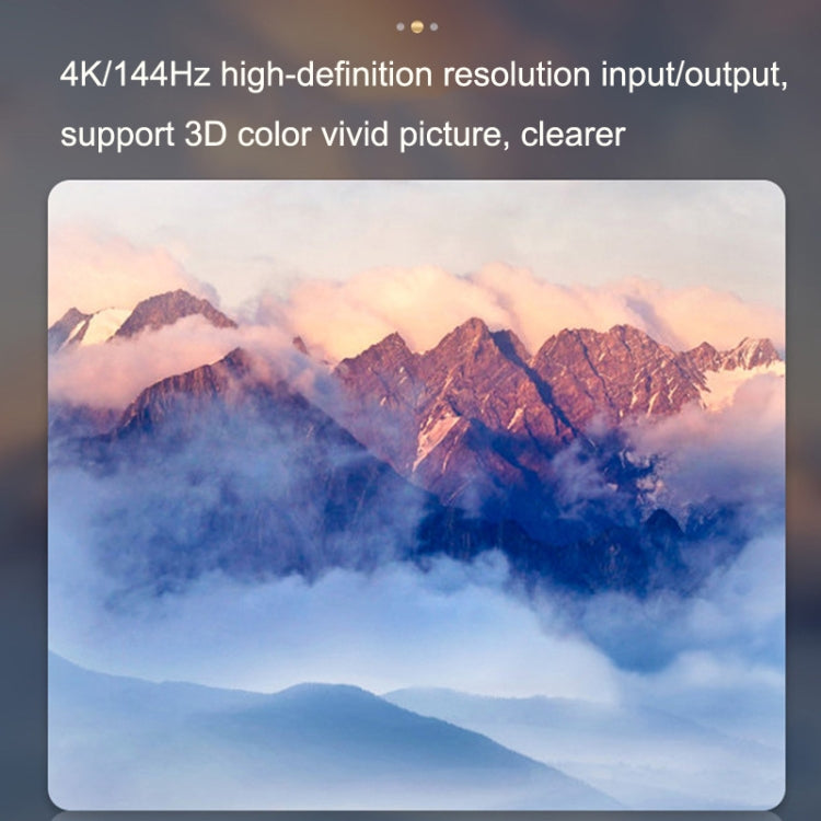 8K 60HZ 1.4V 2 In 1 Out DP Bidirectional Switcher(Grey) by buy2fix