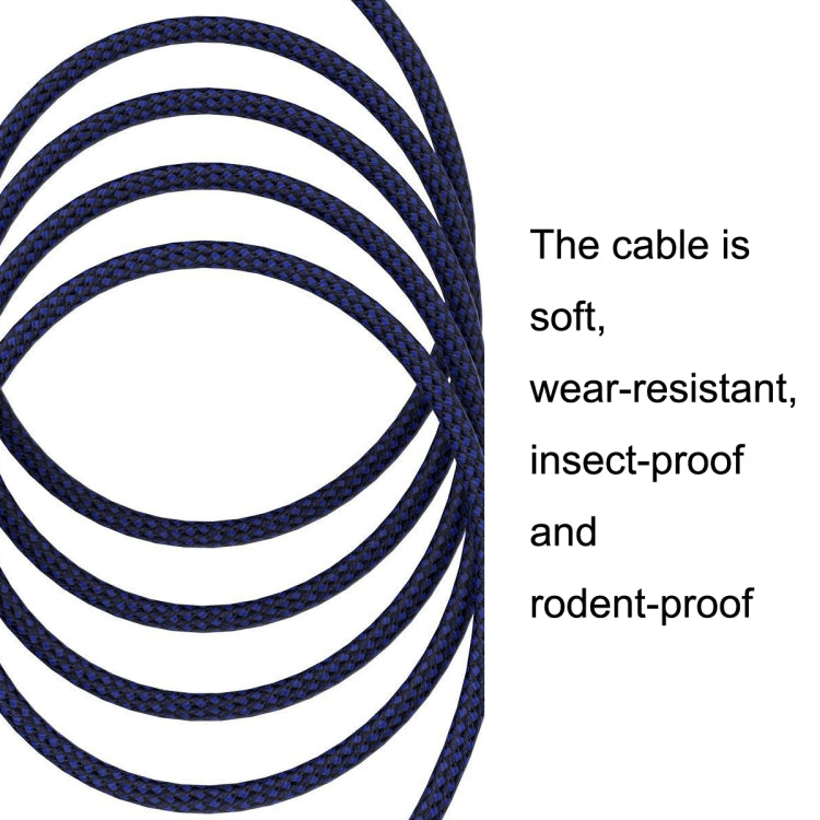 15m Blue and Black Net TRS 6.35mm Male To Caron Female Microphone XLR Balance Cable by buy2fix