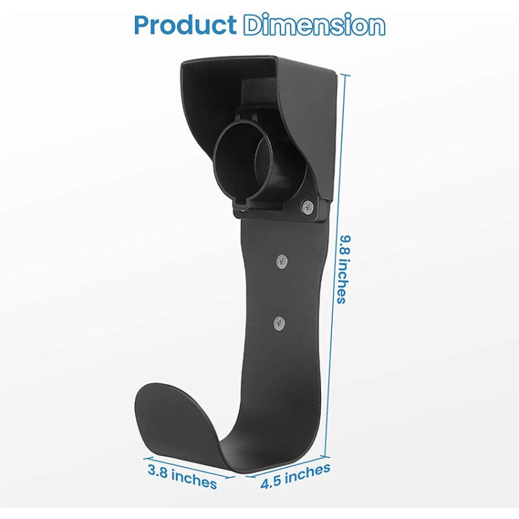 EV Charger Cable Holder Electric Car Charging Cable Organizer for J1772 Plug(Black) by buy2fix