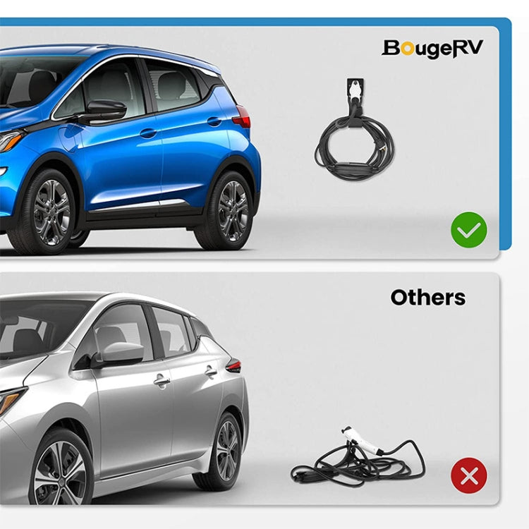 EV Charger Cable Holder Electric Car Charging Cable Organizer for J1772 Plug(Black) by buy2fix