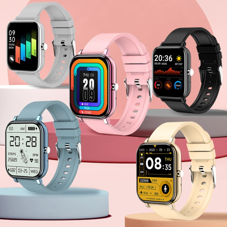 H10 1.69 inch Screen Bluetooth Call Smart Watch, Support Heart Rate/Blood Pressure/Sleep Monitoring, Color: Silver Net+Silicone by buy2fix