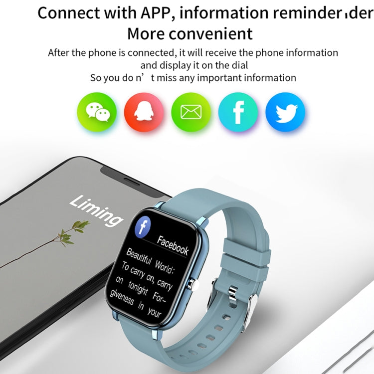 H10 1.69 inch Screen Bluetooth Call Smart Watch, Support Heart Rate/Blood Pressure/Sleep Monitoring, Color: Silver Net+Silicone by buy2fix