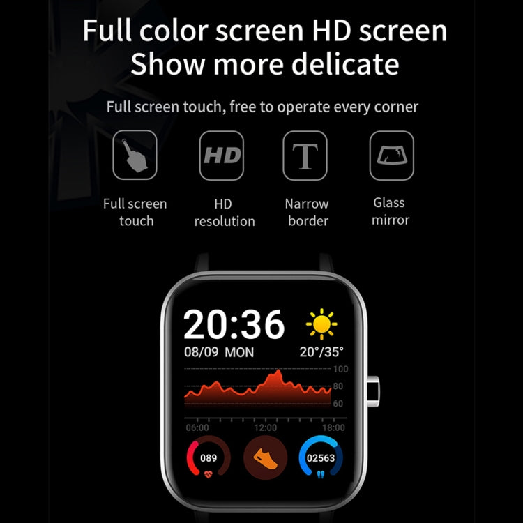 H10 1.69 inch Screen Bluetooth Call Smart Watch, Support Heart Rate/Blood Pressure/Sleep Monitoring, Color: Silver Net+Silicone by buy2fix