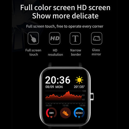 H10 1.69 inch Screen Bluetooth Call Smart Watch, Support Heart Rate/Blood Pressure/Sleep Monitoring, Color: Silver Net+Silicone by buy2fix