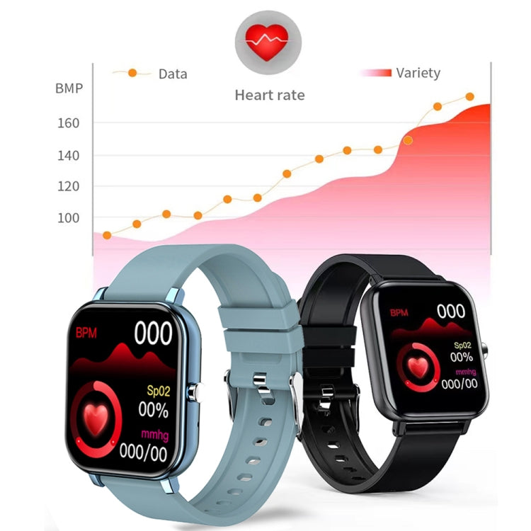 H10 1.69 inch Screen Bluetooth Call Smart Watch, Support Heart Rate/Blood Pressure/Sleep Monitoring, Color: Silver Net+Silicone by buy2fix