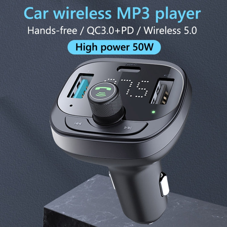 S-21 Car Bluetooth Player Receiver 50W Mobile Phone High Power Charger by buy2fix