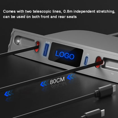 For Tesla Model 3 / Y 27W Quick Interior Charger Intelligent USB-C/Type-C Docking Station HUB by buy2fix