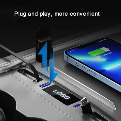 For Tesla Model 3 / Y 27W Quick Interior Charger Intelligent USB-C/Type-C Docking Station HUB by buy2fix