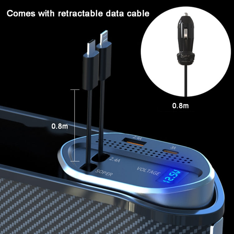 Vehicle Seat Gap Storage Box Organizer Front Seat Console Side Pocket ,Spec: Wireless Charging Upgrade Wire by buy2fix