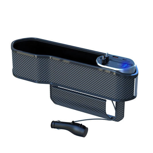 Vehicle Seat Gap Storage Box Organizer Front Seat Console Side Pocket ,Spec: No Wireless Charging Upgrade Wire by buy2fix