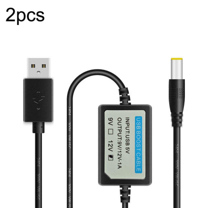 2pcs DC 5V to 9V USB Booster Line Mobile Power Cord by buy2fix