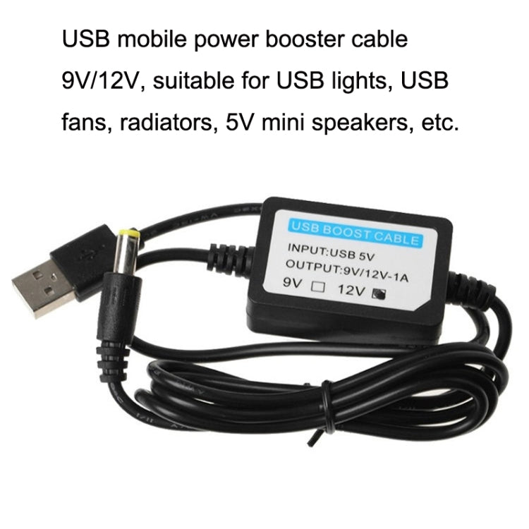 2pcs DC 5V to 12V USB Booster Line Mobile Power Cord by buy2fix