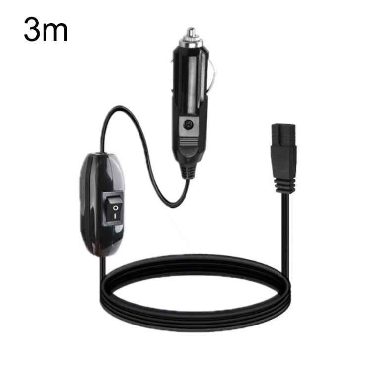 12V/24V Car Refrigerator Cable B Suffix Cigarette Lighter Plug Power Cord, Length: 3m With Switch by buy2fix