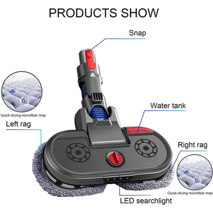 For Dyson V7 V8 V10 V11 Vacuum Cleaner Electric Mopping Head Integrated Water Tank With 6pcs Rag - For Dyson Accessories by buy2fix | Online Shopping UK | buy2fix