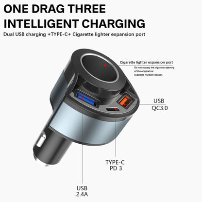 5V 3A Cigarette Lighter PD Super Fast Charging Multifunctional Car Charger, Color: White by buy2fix