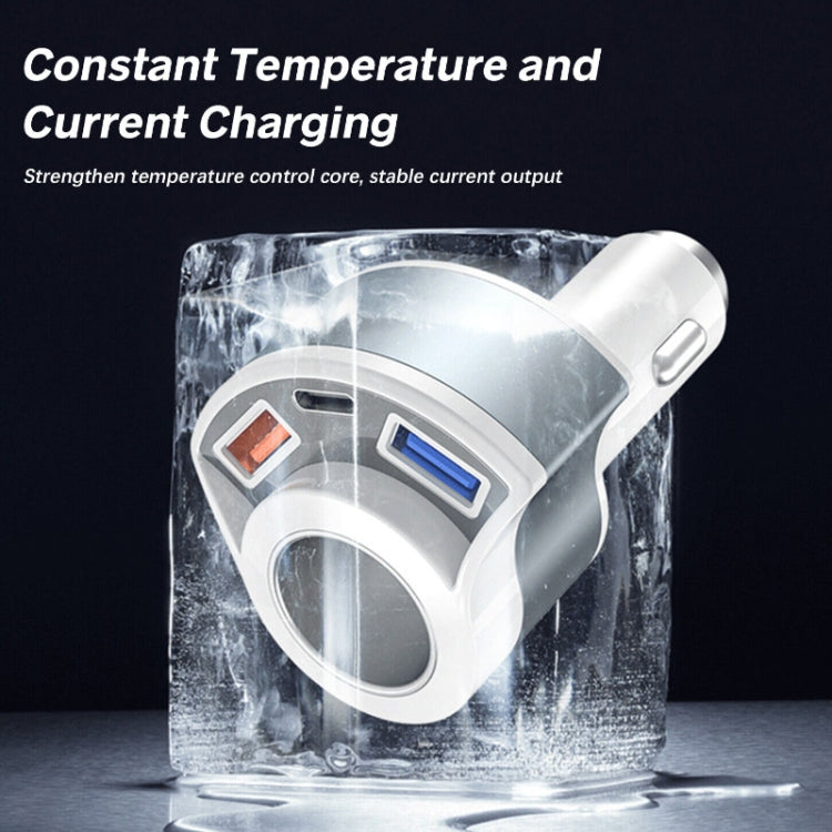 5V 3A Cigarette Lighter PD Super Fast Charging Multifunctional Car Charger, Color: White by buy2fix