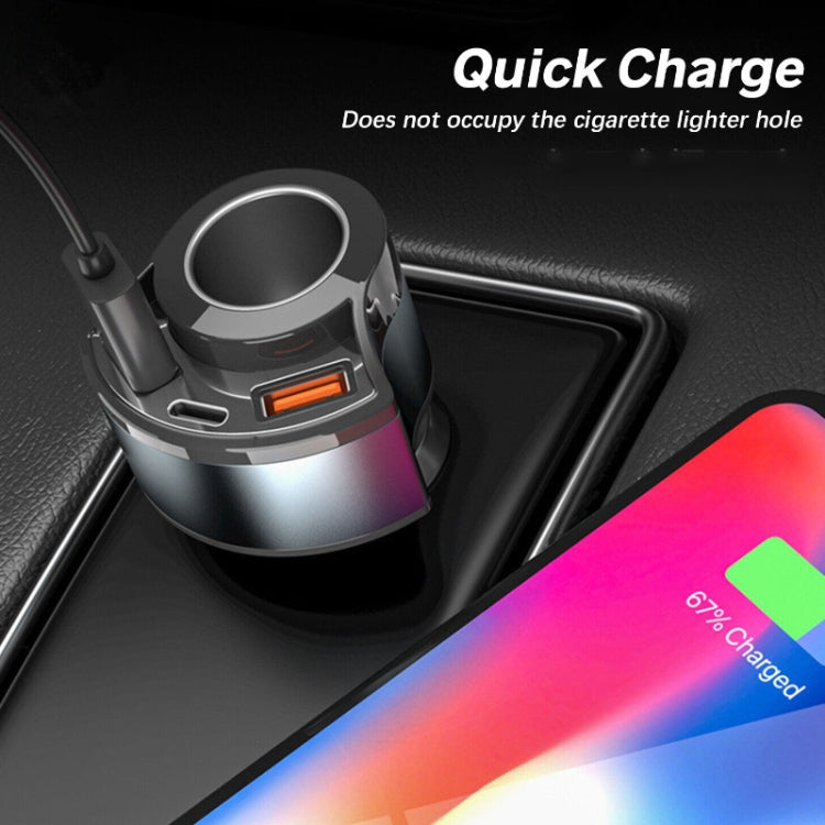 5V 3A Cigarette Lighter PD Super Fast Charging Multifunctional Car Charger, Color: Black by buy2fix
