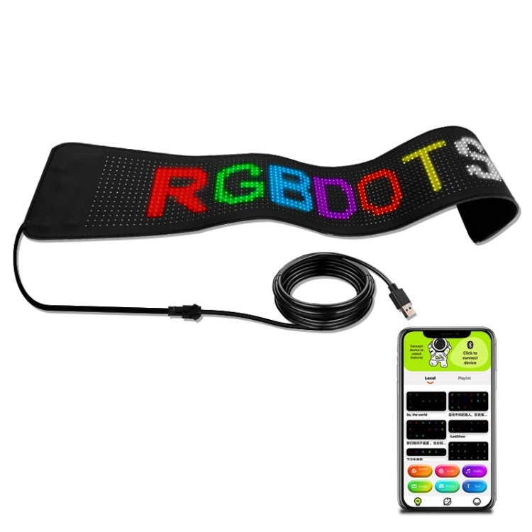 532x90mm Vehicle Rear Window Color Flexible LED Electronic Screen by buy2fix