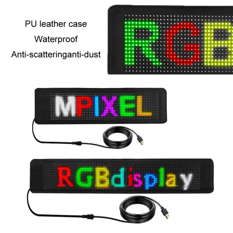 276x90mm Vehicle Rear Window Color Flexible LED Electronic Screen by buy2fix