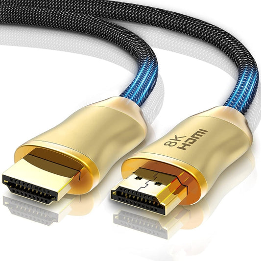 CO-HD801 1m HDMI 2.1 Version 8K 60Hz For PS4 Cable Projector Notebook Set-Top Box Cable(Gold) by buy2fix