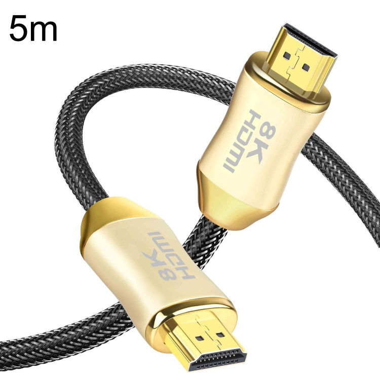 CO-HD801 5m HDMI 2.1 Version 8K 60Hz For PS4 Cable Projector Notebook Set-Top Box Cable(Gold) by buy2fix