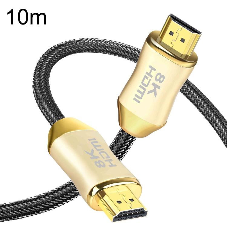 CO-HD801 10m HDMI 2.1 Version 8K 60Hz For PS4 Cable Projector Notebook Set-Top Box Cable(Gold) by buy2fix