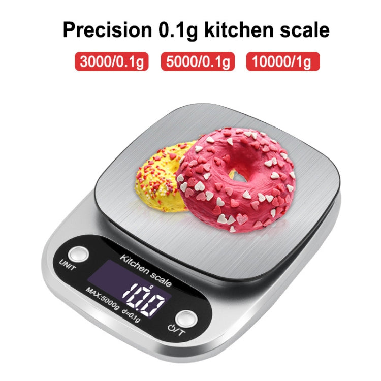 Small Multifunctional Kitchen High Precision Electronic Scale LCD Digital Display Food Scale, Model: 5kg/ 0.1g by buy2fix