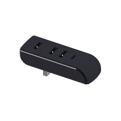 For Tesla Model 3/Y Car AH37 3 USB  +1 Type-C/USB-C Port Hub Docking Station(Black) - DIY Modified Charger by buy2fix | Online Shopping UK | buy2fix