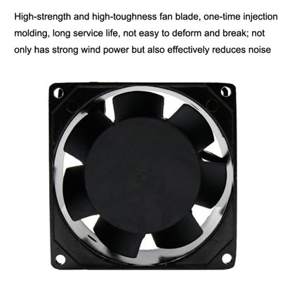SMUOM SF8025AT 110V Oil Bearing 8cm Silent Chassis Cabinet Cooling Fan - Fan Cooling by SMUOM | Online Shopping UK | buy2fix