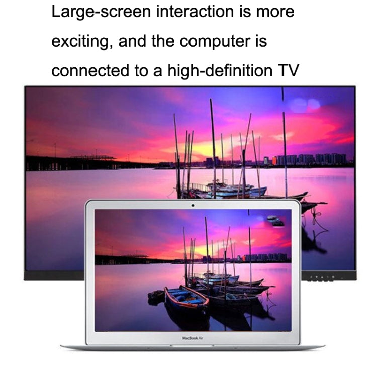 HD55Y VGA To HDMI Adapter Cable VGA+USB To HD 1080P Converter With Power Supply(Black) by buy2fix