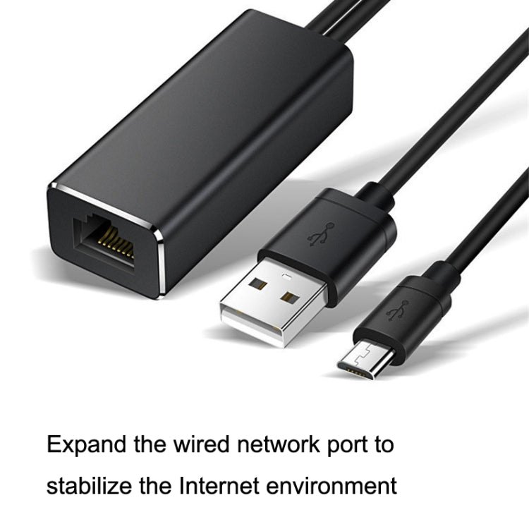 RJ45 Micro USB to 100M Ethernet Adapter Steady Watch Video by buy2fix