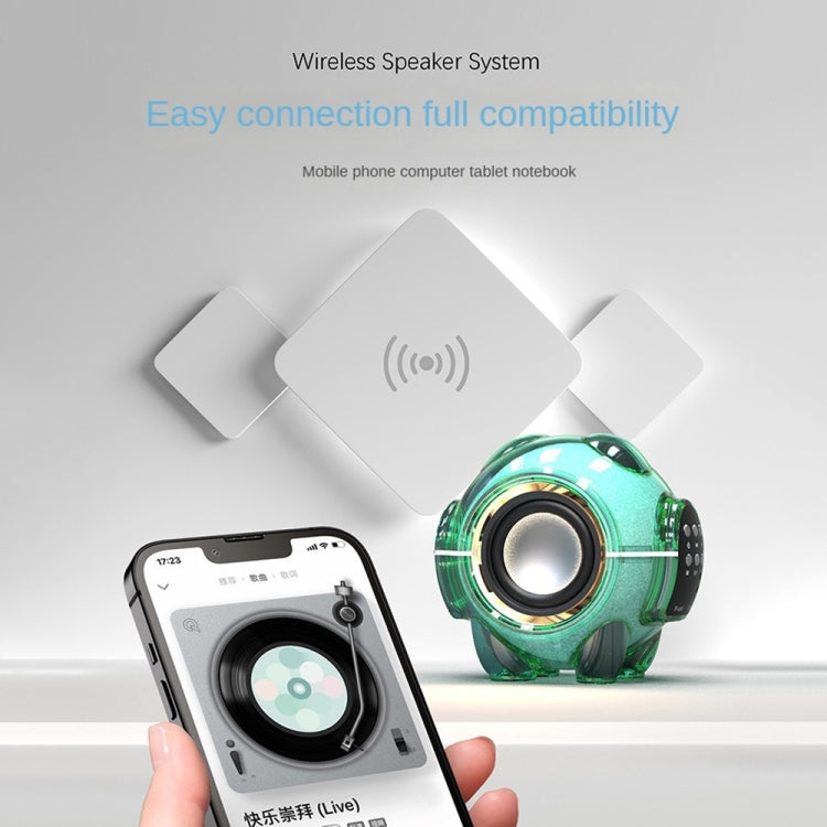 M18 Mini Space Panda Shape Wireless Bluetooth Speaker Desktop Portable Cartoon Audio(Blue) by buy2fix