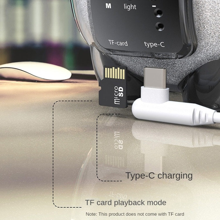 M18 Mini Space Panda Shape Wireless Bluetooth Speaker Desktop Portable Cartoon Audio(Black) by buy2fix