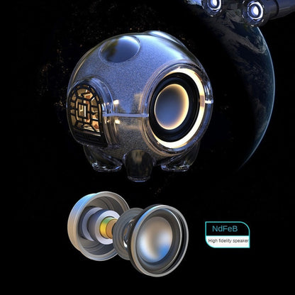 M18 Mini Space Panda Shape Wireless Bluetooth Speaker Desktop Portable Cartoon Audio(Blue) by buy2fix