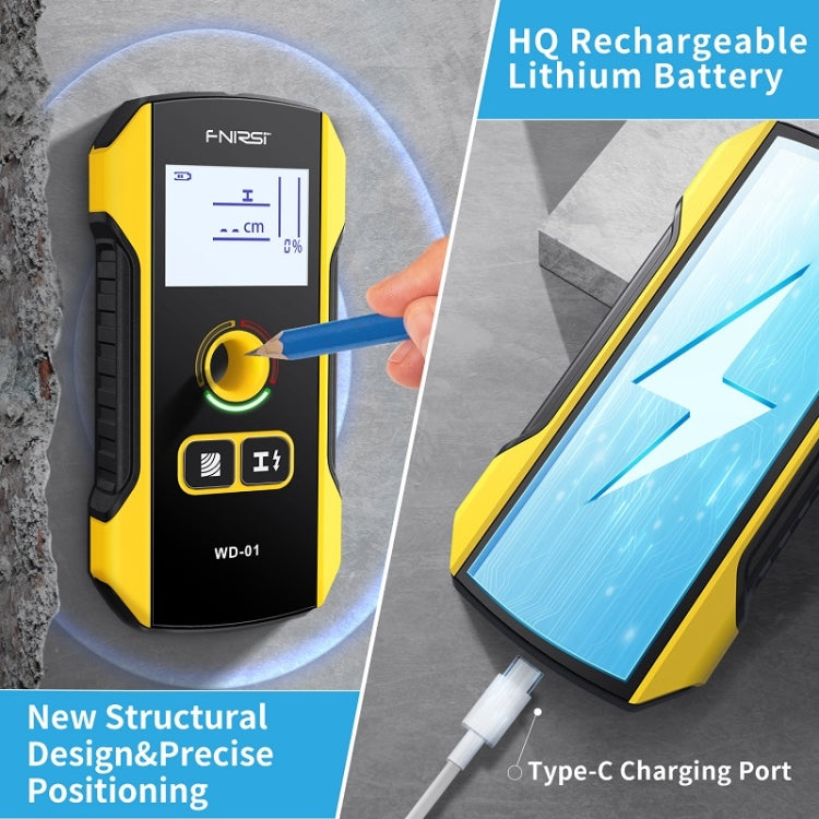 FNIRSI WD-01 Multifunctional Load-Bearing Wall Wire Metal Detector Dark Line Scanner - Metal Detector by FNIRSI | Online Shopping UK | buy2fix