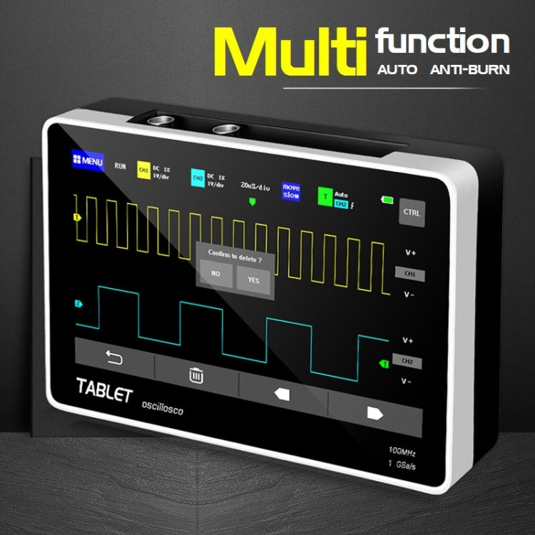 FNIRSI 1013D 1GS Sampling Dual Channel 100M Bandwidth Digital Oscilloscope, US Plug(English) - Digital Multimeter by FNIRSI | Online Shopping UK | buy2fix