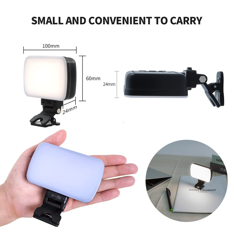 BL01 Rechargeable Video Conference Lighting With Three Color Temperature Stepless Dimming by buy2fix