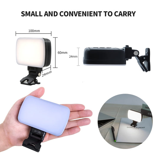 BL01 Rechargeable Video Conference Lighting With Three Color Temperature Stepless Dimming by buy2fix