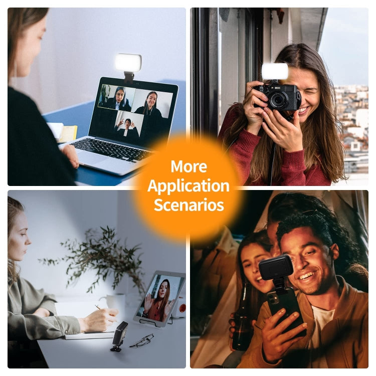 BL01 Rechargeable Video Conference Lighting With Three Color Temperature Stepless Dimming by buy2fix